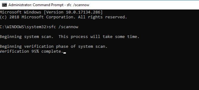 Fix corrupted system files and services (SFC)