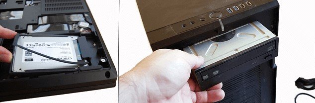 reconnect the hard drive as the second HDD