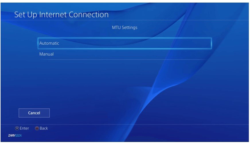 Change the MTU setting