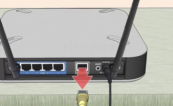 Disconnect the router from the modem