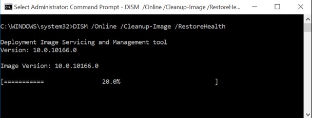 Dism.exe Online Cleanup-Image Restorehealth