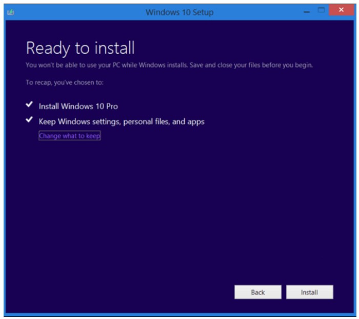 Keep personal files and apps