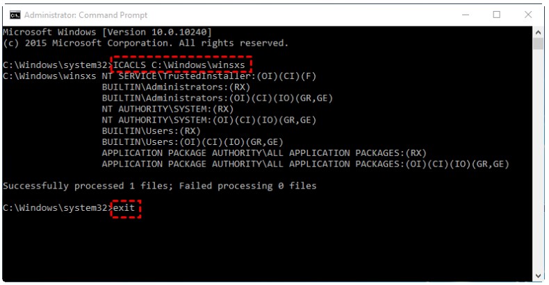 , type “exit” and press Enter so that the Command Prompt will be exited