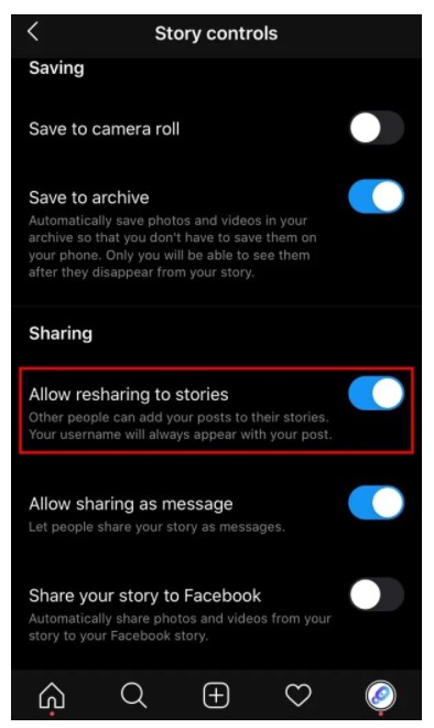 Ask Your Friend To Enable Resharing To Stories