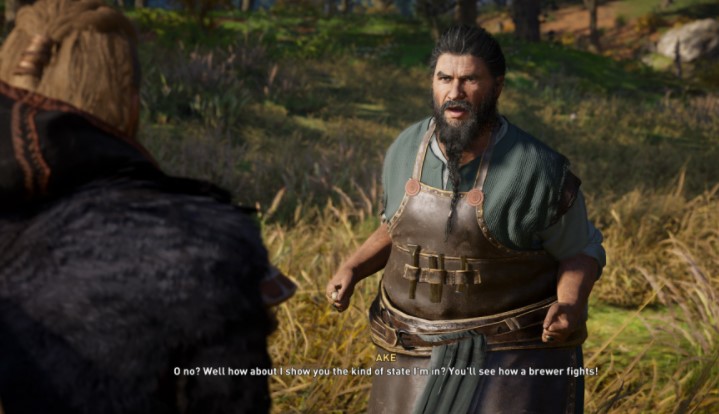 Find and talk to Ake