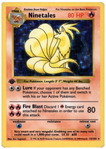 First Edition Holographic Ninetales