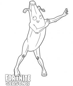 Learn Fortnite Banana Skin Coloring Pages (Printable .DOC Word File ...