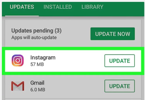 Update to update Instagram to the latest version
