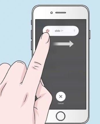 o power down the old phone by pressing and holding the Power button