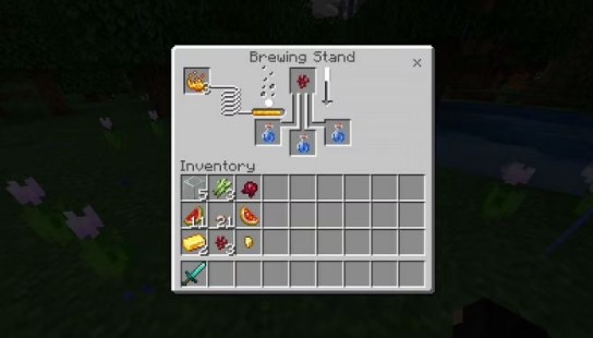  place a nether wart in the ingredient slot of your brewing stand