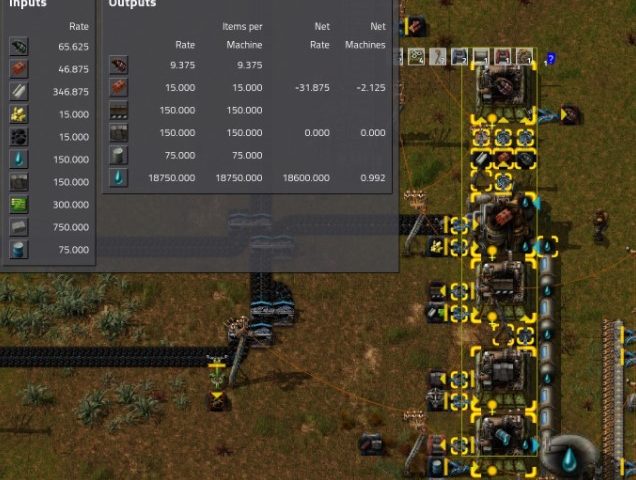 Factorio Mod Max Rate Calculator