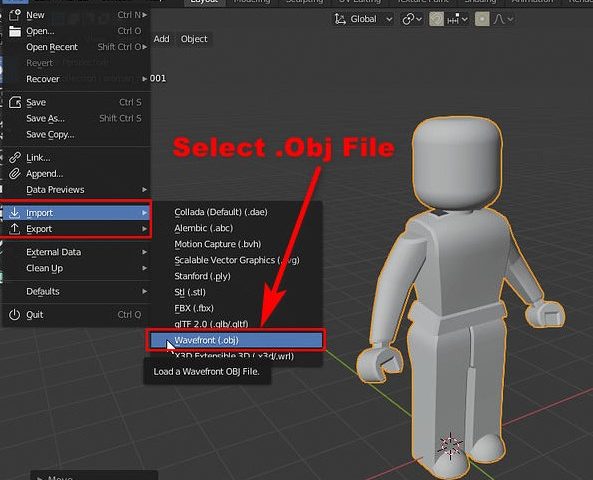 Export import Objects from Roblox Studio to Blender