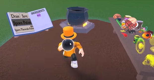 Broom Potion appears, you can drink it.