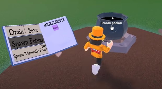 see the Broom Potion in your spell book