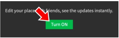 Green button so that you can turn on the location if it is disabled