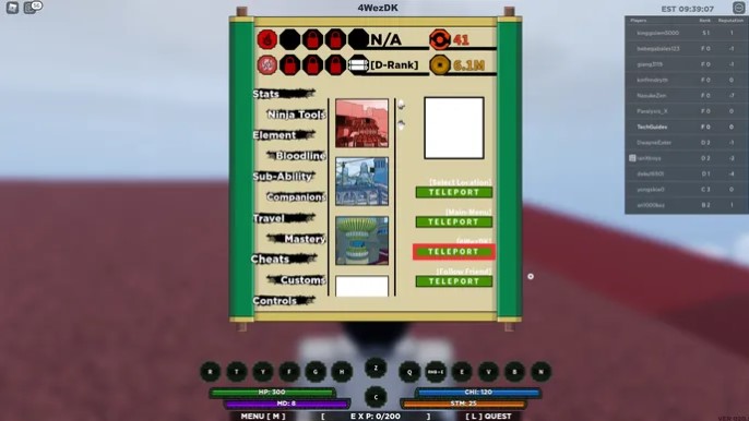 If you are done, you can click on the ‘Teleport