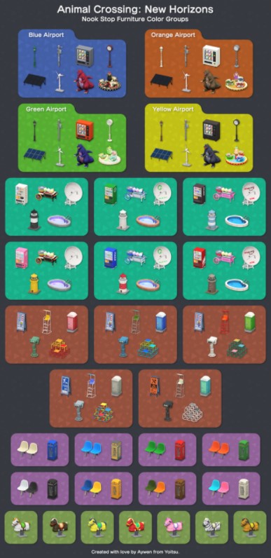 ACNH Airport Color Items