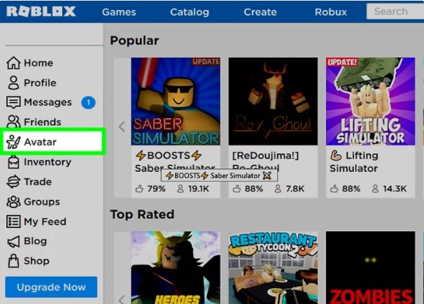 After that, click Avatar