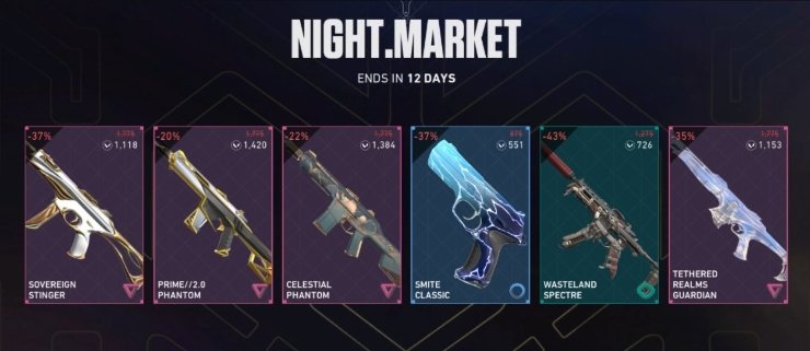 Best Night Market Valorant