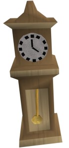 Oak, teak, and gilded clocks