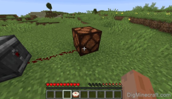 Place Redstone Dust and a Redstone Lamp