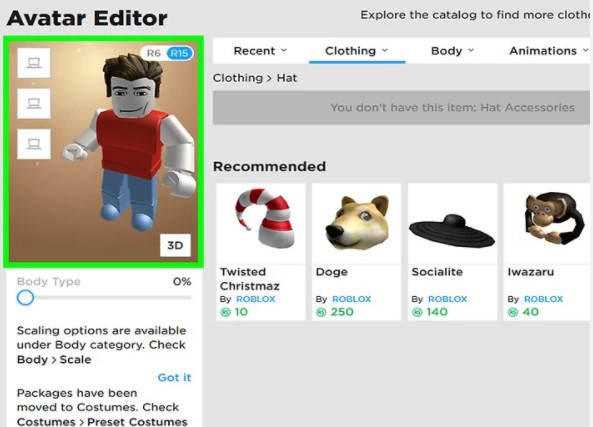 Remove all features from your character1