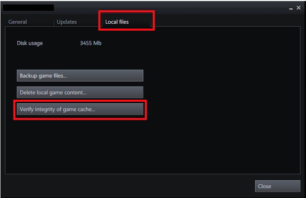 Repairing the Game Files