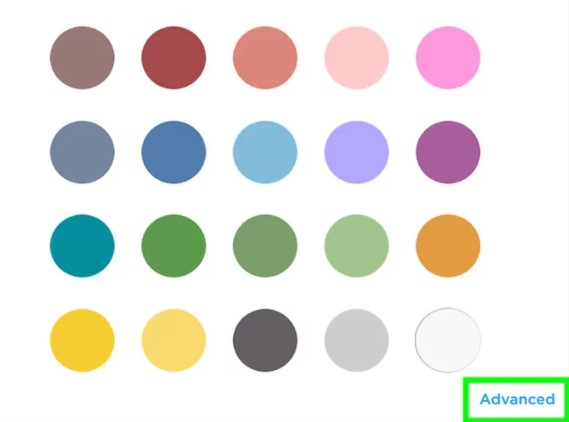 Scroll down and click Advanced1