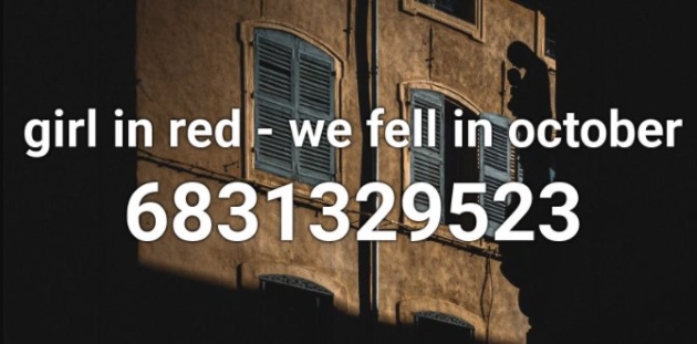 We Fell in Love in October Roblox ID Code