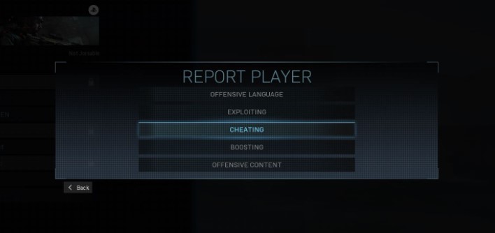 choose the Cheating option