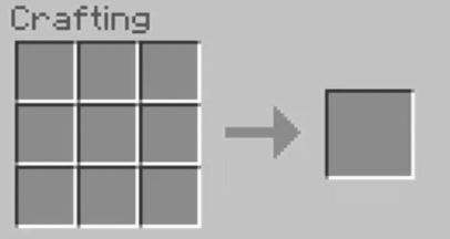 open the Crafting Table in the Crafting Menu
