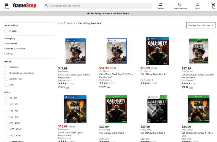 the results will be shown