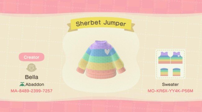 ACNH Sweater Designs