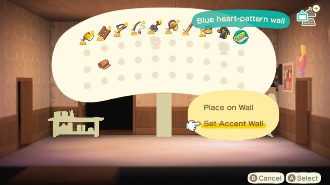 Add Accent Wall in Animal Crossing