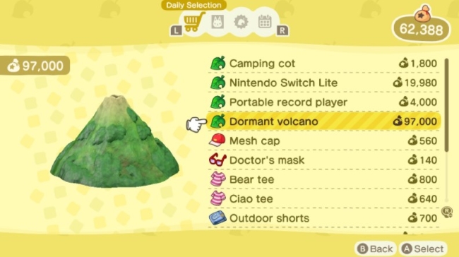 Dormant Volcano ACNH