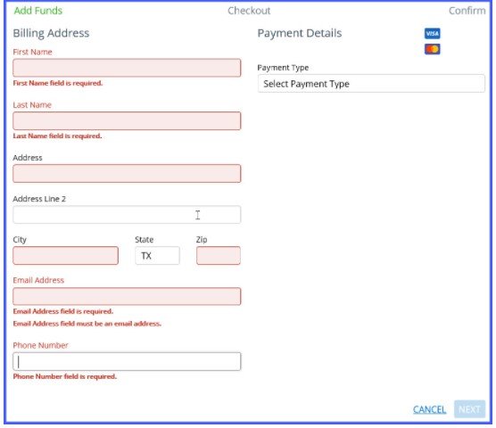 Enter the following information