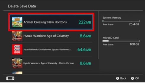 Select Animal Crossing New Horizons