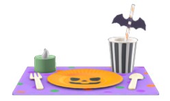 Spooky table setting