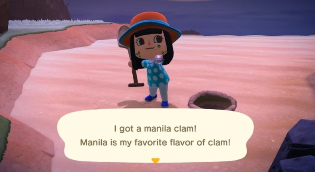 What is Manila Clam in ACNH