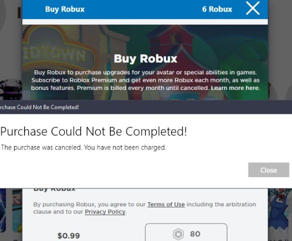 Why Wont It Let Me Buy Robux