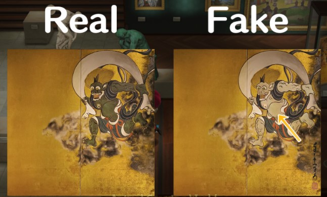 Wild Painting Right Half Real vs Fake