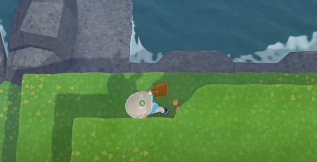 layer of the island had been removed