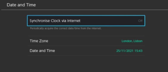 turn off the synchronized clock