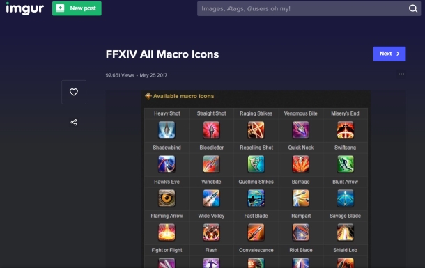 FFXIV Job Icons Macro, Plugin