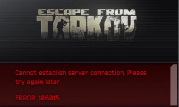 Fix Escape from Tarkov Error 106015