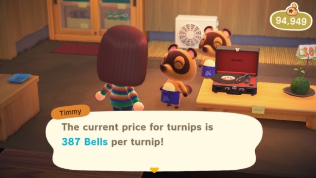 Selling Turnips at Nook’s Cranny
