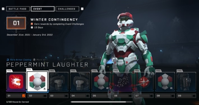 What Are Rewards Available in Halo Infinite Christmas Event