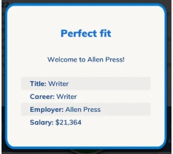 company would hire you to the post of a writer in BitLife