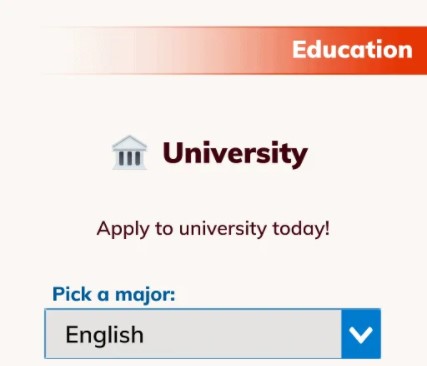 university degree with English