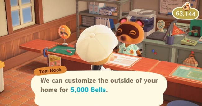 you will have to pay 5,000 Bells1